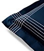 Color:Navy - Image 3 - Organic Cotton Sateen Handkerchief Sham