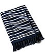 Color:Navy Cream - Image 1 - Woodford Throw Blanket