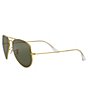 Color:Gold Green - Image 3 - Classic Aviator Polarized 55mm Sunglasses