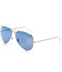 Color:Blue Gold - Image 1 - Classic Aviator Polarized 62mm Sunglasses