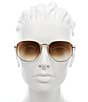 Color:Gold Brown - Image 2 - Unisex Hexagonal Flat Lenses Sunglasses
