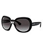 Color:Black - Image 3 - Jackie Ohh II Oversized Sunglasses with Gradient Lenses