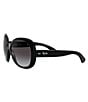 Color:Black - Image 4 - Jackie Ohh II Oversized Sunglasses with Gradient Lenses