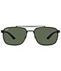 Color:Black - Image 2 - Men's RB3701 59mm Rectangle Sunglasses