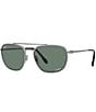 Color:Gunmetal - Image 1 - Men's RB3708 59mm Polarized Square Sunglasses