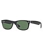 Color:Black - Image 1 - Unisex Oversized Wayfarer Sunglasses