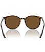 Color:Brown - Image 4 - Unisex 0rb2204 Polarized 54mm Phantos Round Sunglasses