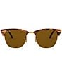 Color:Lite Havana - Image 2 - Unisex Clubmaster 0RB3016 51mm Sunglasses