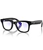 Color:Shiny Black/Clear - Image 1 - Unisex Ray-Ban Meta Smart Glasses Wayfarer 50mm Sunglasses