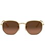 Color:Gold - Image 2 - Unisex RB3548N 48mm Square Sunglasses