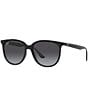 Color:Black - Image 1 - Women's 0RB4378 54mm Round Sunglasses
