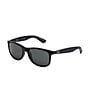 Color:Black - Image 1 - Men's Youngster Collection Wayfarer UVA/UVB Protection Sunglasses