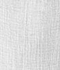 Color:White - Image 4 - Crinkled Cotton Gauze Woven Square Neck Short Flutter Sleeve Top