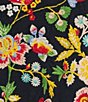 Color:Navy Multi - Image 5 - Scoop Neck Short Sleeve Floral Embroidered Knit Shift Midi Dress