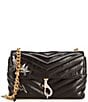 Color:Black - Image 1 - Edie Date Night Crossbody Bag With Celestial Embellished Charms