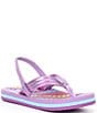 Color:Lavender - Image 1 - Girls' Little Ahi Hearts Flip-Flops (Toddler)