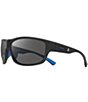 Color:Matte Black - Image 1 - Caper Wrap Polarized 63mm Sunglasses