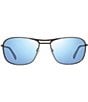 Color:Matte Gunmetal with Blue Water Lens - Image 2 - Surge Navigator Polarized 62mm Sunglasses