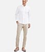 Color:Bright White - Image 3 - Rhone Commuter Solid Performance Stretch Long-Sleeve Woven Shirt