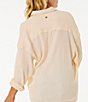 Color:Light Peach - Image 2 - Premium Surf Holiday Button Front Shirt
