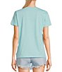 Color:Sky Blue - Image 2 - Relaxed Breeze Standard Graphic T-Shirt