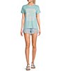 Color:Sky Blue - Image 3 - Relaxed Breeze Standard Graphic T-Shirt
