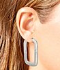Color:Silver - Image 2 - Geometric Hoop Earrings