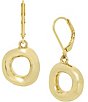 Color:Gold - Image 1 - Open Circle Drop Earrings