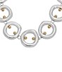 Color:Two Tone - Image 2 - Two-Tone Open Circle Collar Necklace