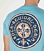 Color:Teal - Image 4 - Medallion Short Sleeve Graphic T-Shirt