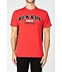 Color:Red - Image 1 - Short Sleeve Color Block T-Shirt