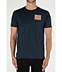 Color:Navy Blue - Image 2 - Short Sleeve Logo Patch T-Shirt