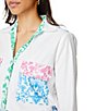 Color:Multi - Image 4 - Aitona Long Sleeve Point Collar Coordinating Poplin Shirt