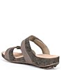 Color:Taupe Multi - Image 3 - Fidschi 22 Banded Print Leather Slide Sandals