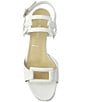 Color:White - Image 4 - Taliah Weatherproof Nappa Leather Slingback Sandals