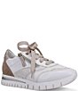 Color:Mink - Image 1 - Zola Leather and Suede Hidden Wedge Sneakers