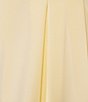 Color:Pale Banana - Image 4 - Ronny Stretch Twill Pleated Wide-Leg Slouchy Coordinating Pants