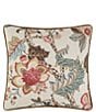 Color:MUSHROOM - Image 1 - Haylie 18#double; Floral Square Pillow