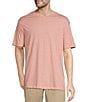 Color:Coral Heather - Image 1 - Big & Tall Garment Washed Short Sleeve Solid T-Shirt