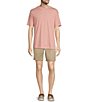 Color:Coral Heather - Image 3 - Big & Tall Garment Washed Short Sleeve Solid T-Shirt