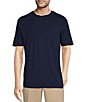 Color:Deep Blue - Image 1 - Big & Tall Garment Washed Short Sleeve Solid T-Shirt
