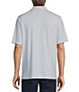Color:Bright White - Image 2 - Big & Tall Performance Short Sleeve Conversational Nail Print Polo Shirt