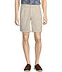 Color:Stone - Image 1 - Big & Tall Pleated Washed 9#double; and 11#double; Inseam Chino Shorts