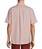 Color:Red - Image 2 - Big & Tall Short Sleeve Small Stripe Oxford Sport Shirt