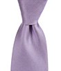 Color:Purple - Image 1 - Big & Tall Solid Nonsolid 3 3/8#double; Woven Silk Tie