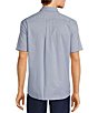Color:Blue - Image 2 - Big & Tall TravelSmart Easy Care Short Sleeve Small Checked Sport Shirt