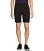 Color:Black - Image 1 - Casuals Classic Fit Flat Front Washed 9#double; Chino Shorts