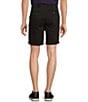 Color:Black - Image 2 - Casuals Classic Fit Flat Front Washed 9#double; Chino Shorts