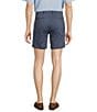 Color:Vintage Indigo - Image 2 - Casuals Flat Front Straight Fit 7#double; Inseam Washed Chino Shorts