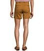 Color:Tobacco - Image 2 - Casuals Straight Fit Flat Front Washed 5#double; Chino Shorts